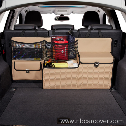 SUV Folding Car Backseat Storage Leather